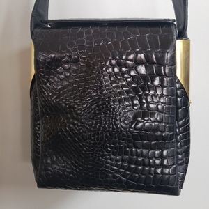 Vintage Americana By Sherif Croc Print Crossbody